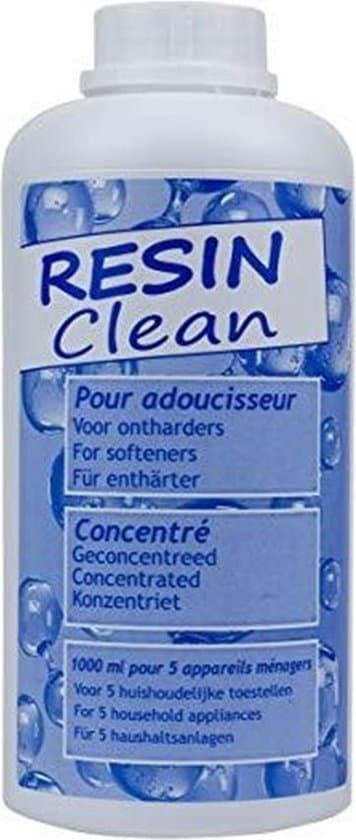 Onderhoudsproduct - Harsreiniger voor waterverzachter of waterontharder - 1 liter - kan meerdere keren gebruikt worden